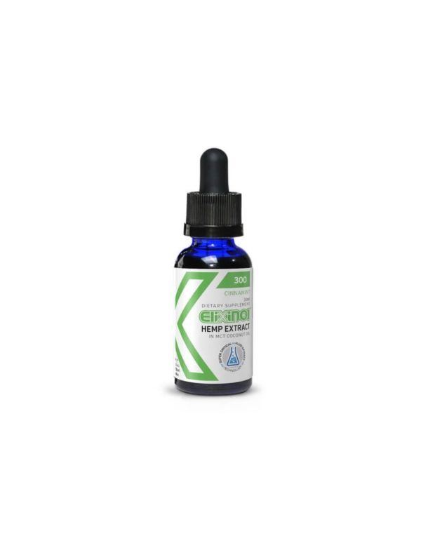 Elixinol 300 mg CBD Tincture (30 ml) taste: Cinnamint