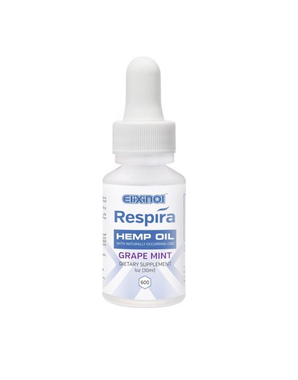 Respira Hemp Oil 600mg – Grape Mint Flavor CBD Oil