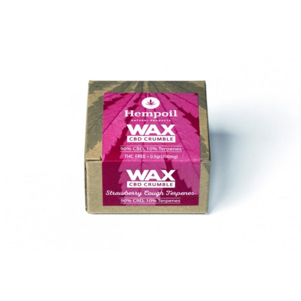 Wax CBD Cannabidiol Crumble - Strawberry Cough Terpenes