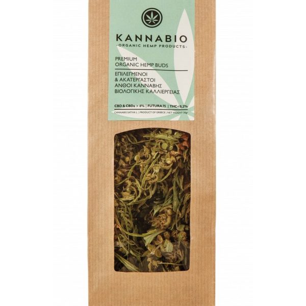 Raw Organic Hemp Flowers Kannabio - 30g
