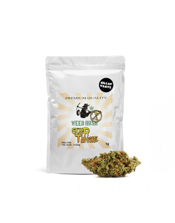 Weed Rush - Sour Tangie CBD Flowers 1gr