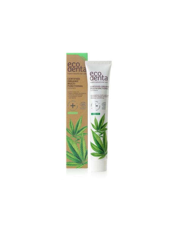 Organic Toothpaste with Cannabis Oil, Matcha Tea, Aloe Vera and Mint