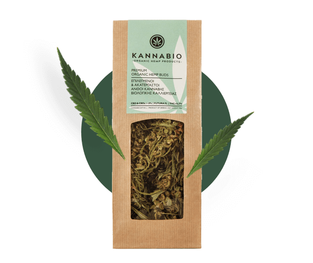 raw hemp buds packaging kannabio