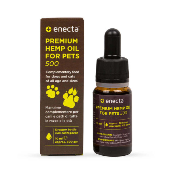 CBD for pets enecta 5% - Packaging and bottle