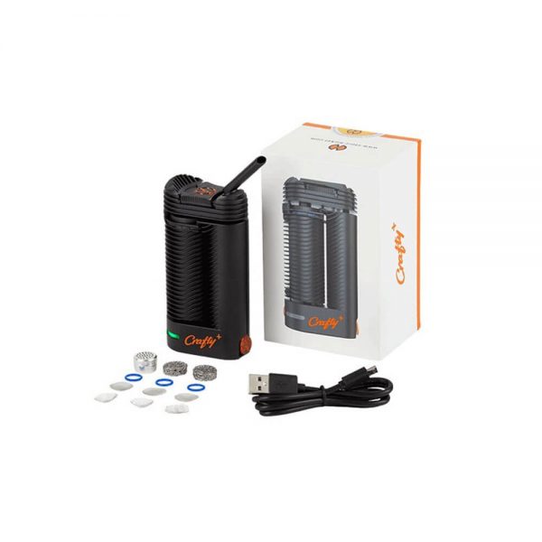 Vaporizer Crafty+ from Storz and Bickel Germany with usb cable and other peripherals