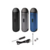 Flowermate Cap Vaporizer proiduct color range. Black, graphite, blue.