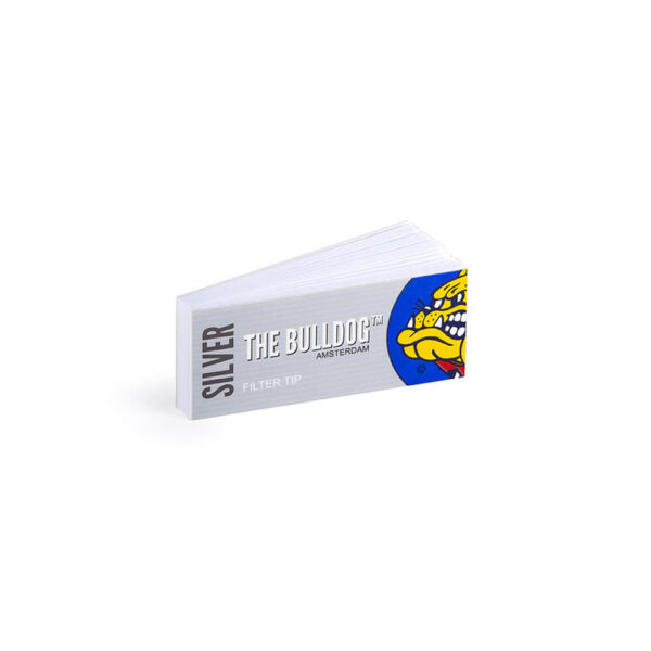 The Bulldog Amsterdam Filter Tips Silver for twisted hemp cigarette.