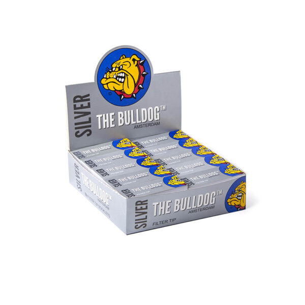 The Bulldog Amsterdam Filter Tip Silver Τζιβάνες 50τεμ χονδρική και λιανική αγορά για στριφτό τσιγάρο.