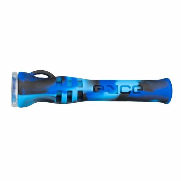 Eyce Shorty Taster - Silicone Pipe with Glass color winter (winter blue) for vaporising smoking hemp CBD