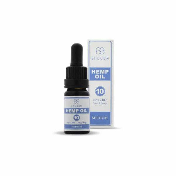 Endoca CBD Oil Drops of Cannabidiol Oil 1000mg 10% - 10ml of full spectrum CBD.