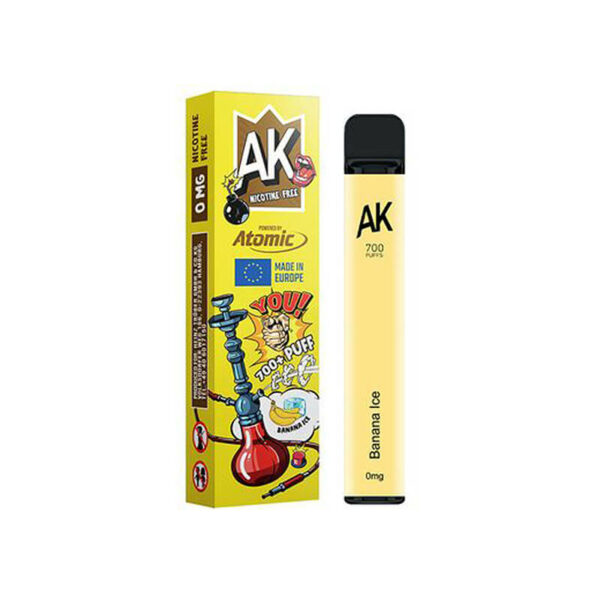AK e-Shisha Ηλεκτρονικό Ναργιλέ Banana Ice - Ηλεκτρονικό Τσιγάρο Μιας Χρήσης (Nicotine Free) - AK / AROMA KING Κύπρος