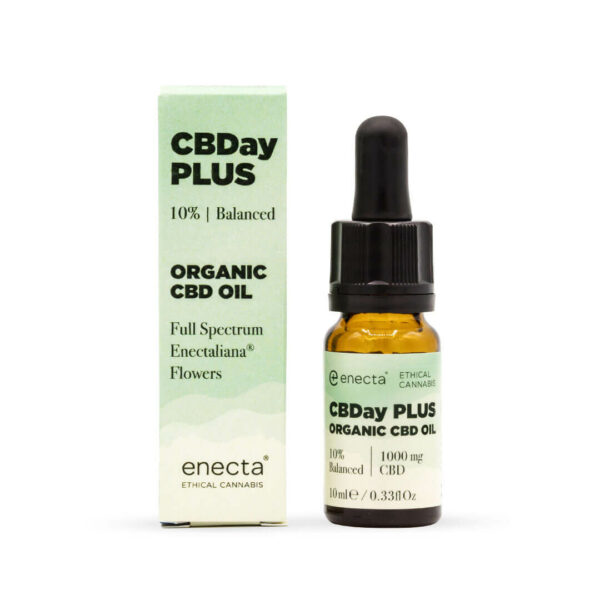 CBDay Plus 10% Balanced Full Spectrum Cannabis Oil by Enecta. Low price in Greece and Cyprus.