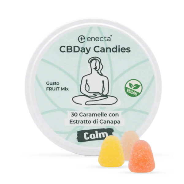 enecta CBDay Gummies "Calm". Gummies for stress, anxiety, difficulty sleeping, social anxiety.