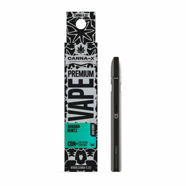 Disposable Electronic Cigarette (Vape Pen) with Live resin (terpenes) & CBN cannabinol from 100% natural Terpenes. Wholesale and retail market.