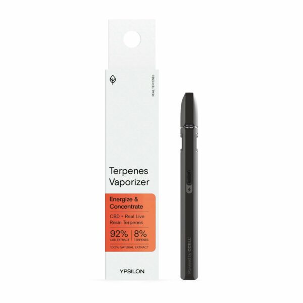 Ypsilon Disposable Vape Pen with Live resin (Hemp Gel) & CBD from 100% natural Terpenes. Wholesale and retail sale, Europe.