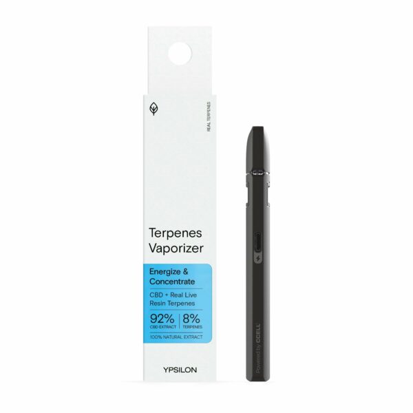 Ypsilon Disposable Vape Pen with Live resin (Hemp Gel) & CBD from 100% natural Terpenes. Wholesale and retail sale, Europe.