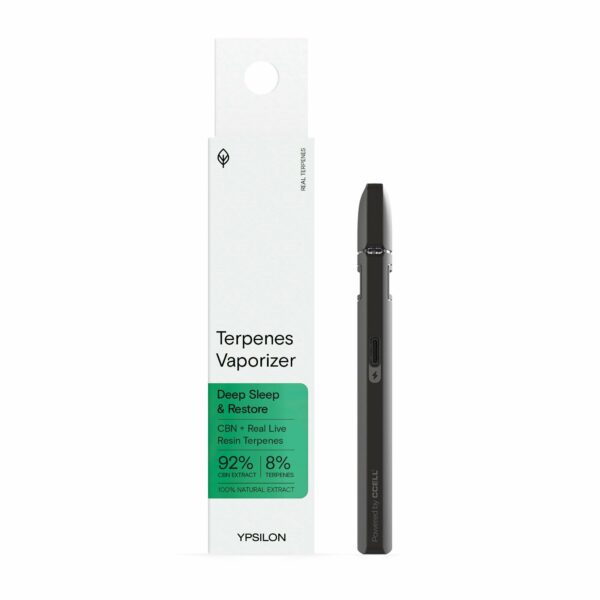 Ypsilon Disposable Vape Pen with Live resin & CBN (Cannabinol) from 100% Natural Cannabis Terpenes. Wholesale and retail sale in Europe.